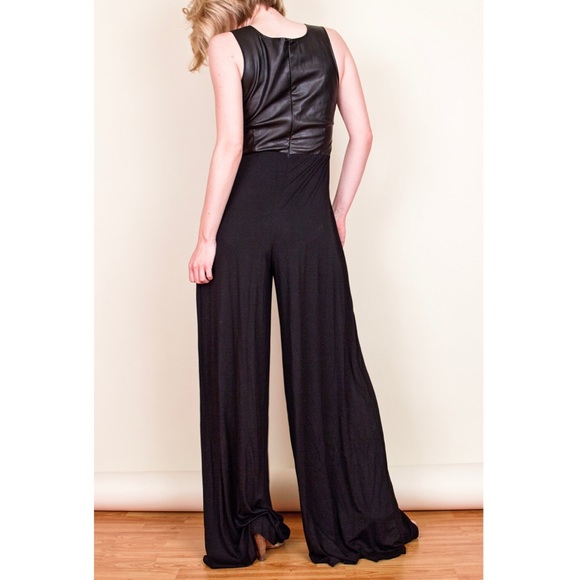 BB Dakota music twisted black wide leg jumpsuit - Picture 5 of 5
